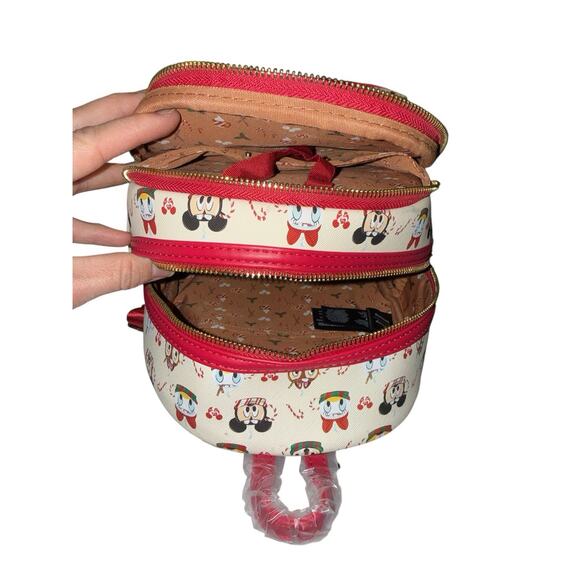 Disney Loungefly Christmas Mickey Minnie Mouse Mini Backpack & Ears Holiday Set main image 11